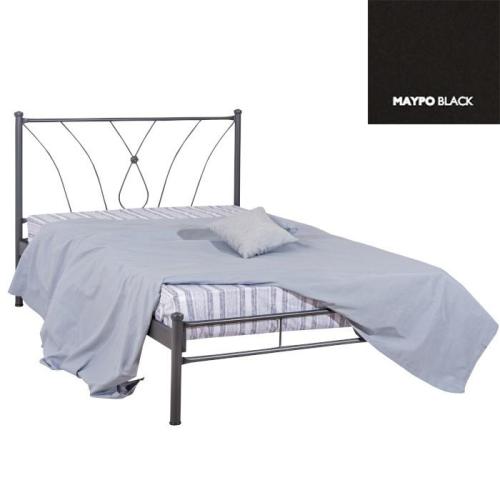 Ιριδα Μεταλλικό Κρεβάτι (Για Στρώμα 120×190) Με Επιλογές Χρωμάτων Μαύρο