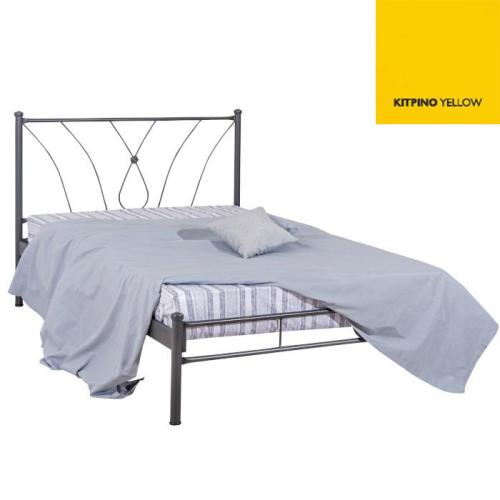 Ιριδα Μεταλλικό Κρεβάτι (Για Στρώμα 90×200) Με Επιλογές Χρωμάτων Κίτρινο