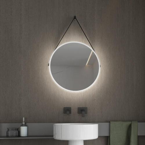 Hung Luminor Concept Mirrors Ø45εκ Καθρέφτης Μπάνιου Φωτιζόμενος Led