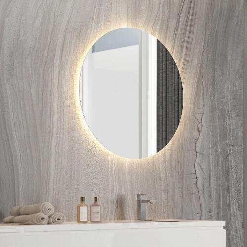 Idol Luminor Concept Mirrors Ø60εκ Καθρέφτης Μπάνιου Φωτιζόμενος Led
