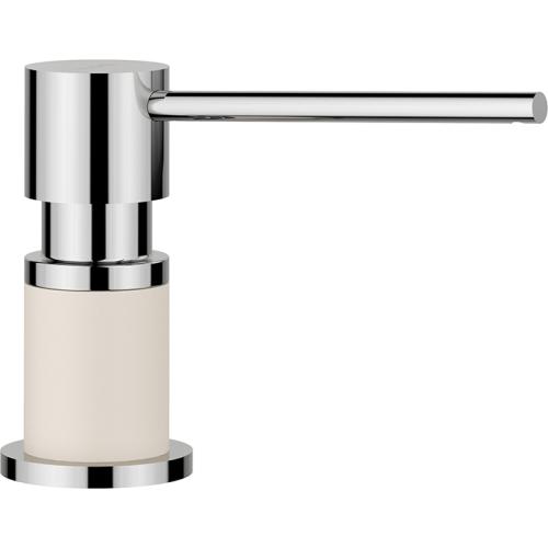 Lato Blanco Silgranit® Dispenser Soft White/Chrome