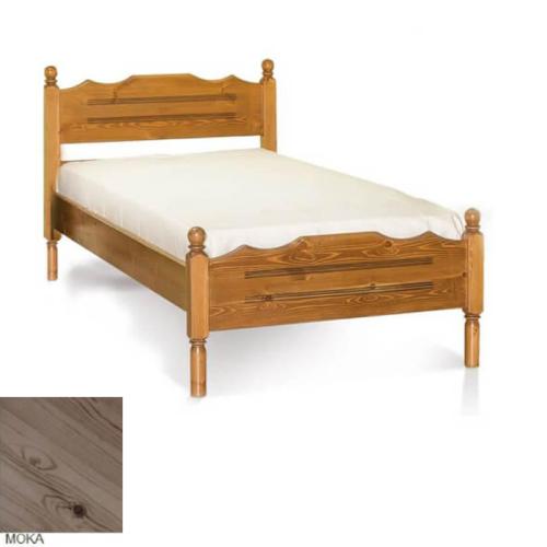 Νο 7 Σουηδικό Κρεβάτι Ξύλινο (Για Στρώμα 150×190) Με Επιλογές Χρωμάτων Μόκα