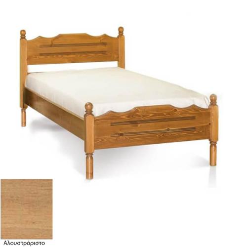 Νο 7 Σουηδικό Κρεβάτι Ξύλινο (Για Στρώμα 90×190) Με Επιλογές Χρωμάτων Αλουστράριστο