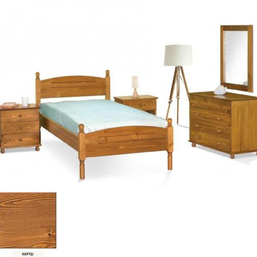 Νο 9 Σουηδικό Κρεβάτι Ξύλινο (Για Στρώμα 150×190) Με Επιλογές Χρωμάτων Καρυδί