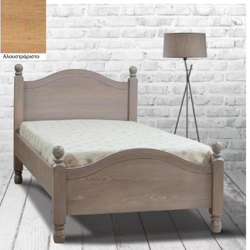 Πάτμος Σουηδικό Κρεβάτι Ξύλινο (Για Στρώμα 110×200) Με Επιλογές Χρωμάτων Αλουστράριστο