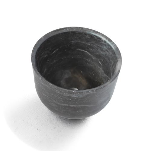 Bucket Marble Fossil Natural Stone (Ø42) (Υψος 35 εκ) Νιπτήρας 410 Grey
