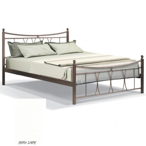 Πολύμνια Μεταλλικό Κρεβάτι 8201 (Για Στρώμα 110×190) Με Επιλογές Χρωμάτων Εκρού Σαγρέ