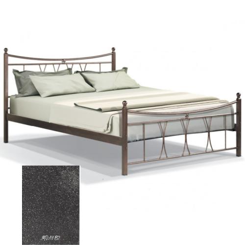 Πολύμνια Μεταλλικό Κρεβάτι 8201 (Για Στρώμα 110×190) Με Επιλογές Χρωμάτων Μολυβί