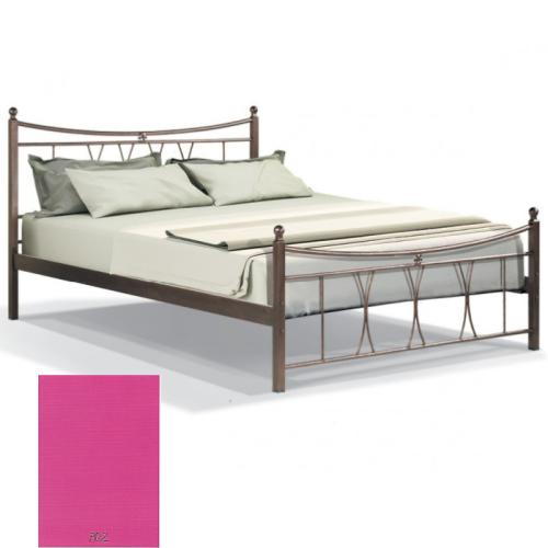 Πολύμνια Μεταλλικό Κρεβάτι 8201 (Για Στρώμα 160×200) Με Επιλογές Χρωμάτων Ρόζ