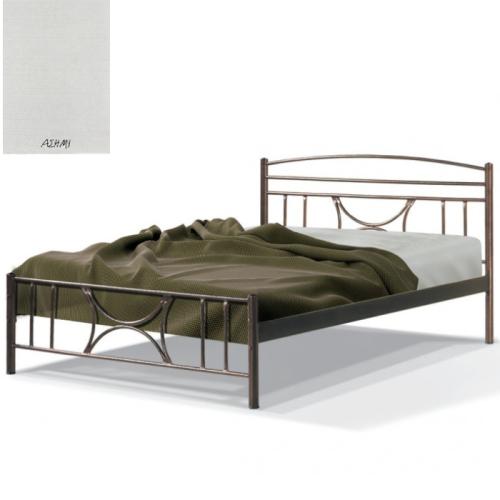 Θάλεια Μεταλλικό Κρεβάτι 8213 (Για Στρώμα 140×190) Με Επιλογές Χρωμάτων Ασημί