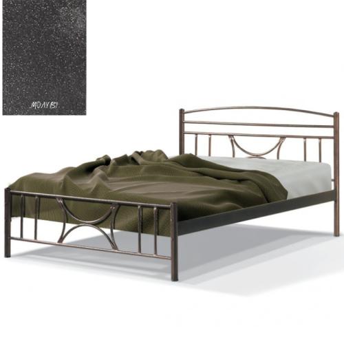 Θάλεια Μεταλλικό Κρεβάτι 8213 (Για Στρώμα 160×190) Με Επιλογές Χρωμάτων Μολυβί