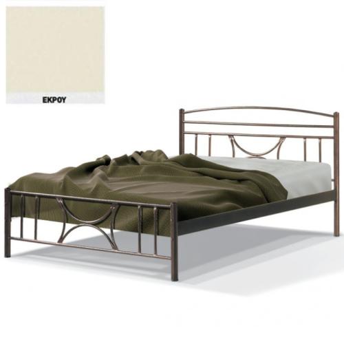Θάλεια Μεταλλικό Κρεβάτι 8213 (Για Στρώμα 160×200) Με Επιλογές Χρωμάτων Εκρού