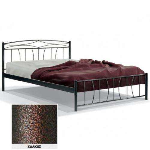 Ερατώ Μεταλλικό Κρεβάτι 8204 (Για Στρώμα 110×200) Με Επιλογές Χρωμάτων Χαλκός