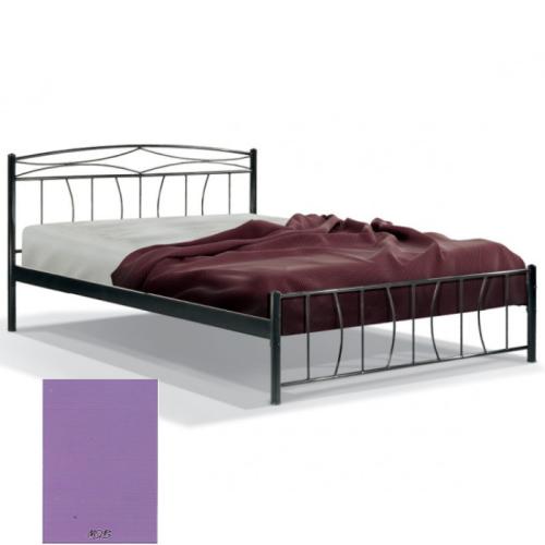 Ερατώ Μεταλλικό Κρεβάτι 8204 (Για Στρώμα 150×200) Με Επιλογές Χρωμάτων Μώβ