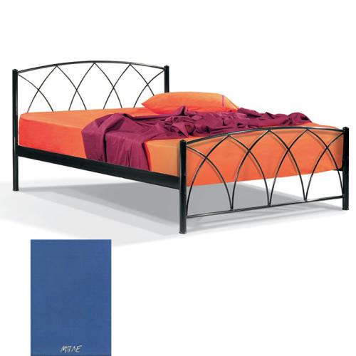 Ερμής Μεταλλικό Κρεβάτι 8211 (Για Στρώμα 140×200) Με Επιλογές Χρωμάτων Μπλέ