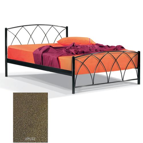Ερμής Μεταλλικό Κρεβάτι 8211 (Για Στρώμα 150×190) Με Επιλογές Χρωμάτων Χρυσό Σαγρέ
