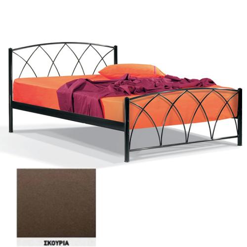 Ερμής Μεταλλικό Κρεβάτι 8211 (Για Στρώμα 150×190) Με Επιλογές Χρωμάτων Σκουριά