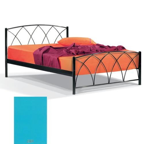 Ερμής Μεταλλικό Κρεβάτι 8211 (Για Στρώμα 160×190) Με Επιλογές Χρωμάτων Σιέλ