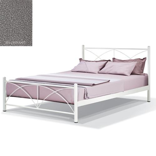 Paolo Μεταλλικό Κρεβάτι 8210 (Για Στρώμα 120×190) Με Επιλογές Χρωμάτων Γκρι