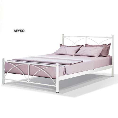 Paolo Μεταλλικό Κρεβάτι 8210 (Για Στρώμα 120×200) Με Επιλογές Χρωμάτων Λευκό