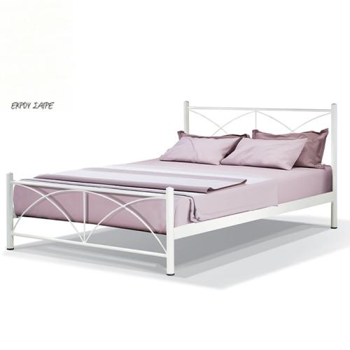 Paolo Μεταλλικό Κρεβάτι 8210 (Για Στρώμα 160×200) Με Επιλογές Χρωμάτων Εκρού Σαγρέ