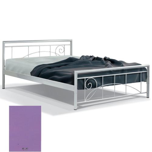 Αρτεμις Μεταλλικό Κρεβάτι 8221 (Για Στρώμα 120×190) Με Επιλογές Χρωμάτων Μώβ