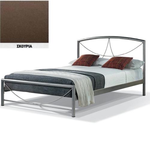 Βίκυ Μεταλλικό Κρεβάτι 8219 (Για Στρώμα 110×190) Με Επιλογές Χρωμάτων Σκουριά