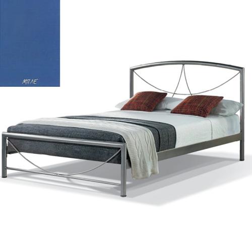 Βίκυ Μεταλλικό Κρεβάτι 8219 (Για Στρώμα 120×200) Με Επιλογές Χρωμάτων Μπλέ