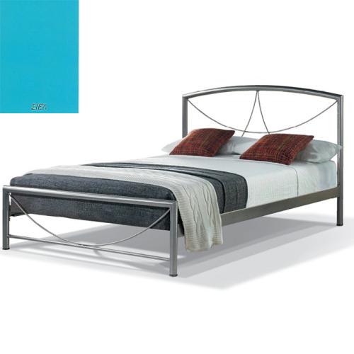 Βίκυ Μεταλλικό Κρεβάτι 8219 (Για Στρώμα 160×190) Με Επιλογές Χρωμάτων Σιέλ