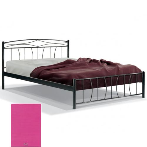Ερατώ Μεταλλικό Κρεβάτι 8204 (Για Στρώμα 130×190) Με Επιλογές Χρωμάτων Ρόζ