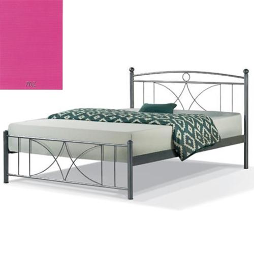 Ισμήνη Μεταλλικό Κρεβάτι 8222 (Για Στρώμα 150×200) Με Επιλογές Χρωμάτων Ρόζ