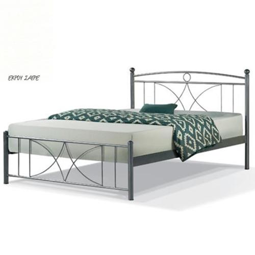Ισμήνη Μεταλλικό Κρεβάτι 8222 (Για Στρώμα 160×200) Με Επιλογές Χρωμάτων Εκρού Σαγρέ