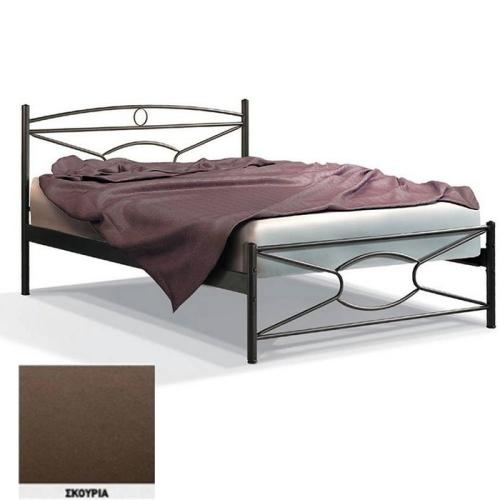Κρίκος Μεταλλικό Κρεβάτι 8212 (Για Στρώμα 110×190) Με Επιλογές Χρωμάτων Σκουριά