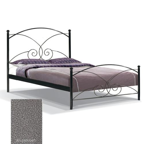 Ζέφυρος Μεταλλικό Κρεβάτι 8223 (Για Στρώμα 110×200) Με Επιλογές Χρωμάτων Γκρι