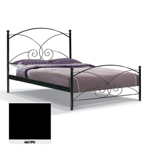 Ζέφυρος Μεταλλικό Κρεβάτι 8223 (Για Στρώμα 110×200) Με Επιλογές Χρωμάτων Μαύρο