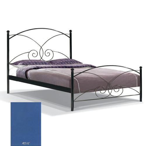Ζέφυρος Μεταλλικό Κρεβάτι 8223 (Για Στρώμα 140×200) Με Επιλογές Χρωμάτων Μπλέ