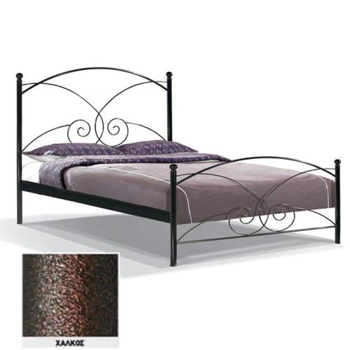 Ζέφυρος Μεταλλικό Κρεβάτι 8223 (Για Στρώμα 150×190) Με Επιλογές Χρωμάτων Χαλκός
