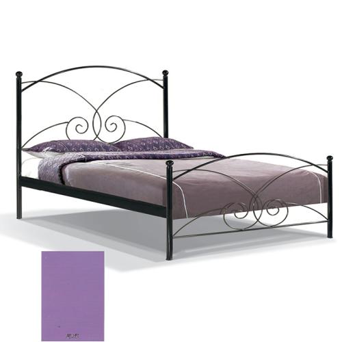 Ζέφυρος Μεταλλικό Κρεβάτι 8223 (Για Στρώμα 90×200) Με Επιλογές Χρωμάτων Μώβ