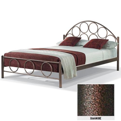Ορφέας Μεταλλικό Κρεβάτι 8220 (Για Στρώμα 110×190) Με Επιλογές Χρωμάτων Χαλκός
