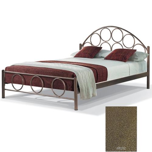 Ορφέας Μεταλλικό Κρεβάτι 8220 (Για Στρώμα 120×200) Με Επιλογές Χρωμάτων Χρυσό Σαγρέ