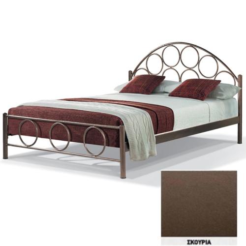 Ορφέας Μεταλλικό Κρεβάτι 8220 (Για Στρώμα 130×200) Με Επιλογές Χρωμάτων Σκουριά