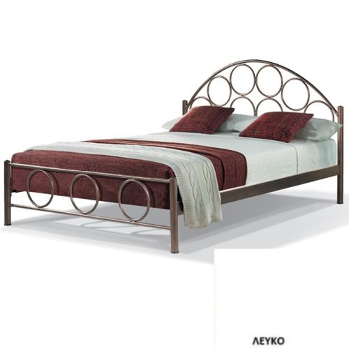 Ορφέας Μεταλλικό Κρεβάτι 8220 (Για Στρώμα 90×190) Με Επιλογές Χρωμάτων Λευκό