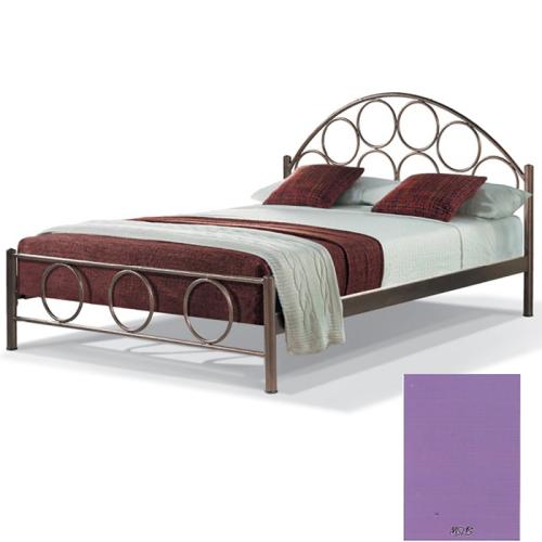 Ορφέας Μεταλλικό Κρεβάτι 8220 (Για Στρώμα 90×200) Με Επιλογές Χρωμάτων Μώβ