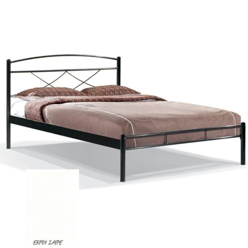 Ρόμβος Μεταλλικό Κρεβάτι 8224 (Για Στρώμα 110×190) Με Επιλογές Χρωμάτων Εκρού Σαγρέ
