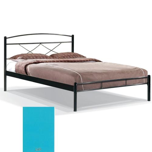 Ρόμβος Μεταλλικό Κρεβάτι 8224 (Για Στρώμα 90×190) Με Επιλογές Χρωμάτων Σιέλ