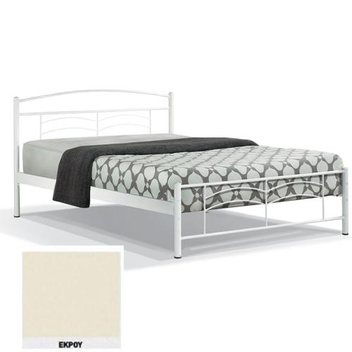 Τόξο Μεταλλικό Κρεβάτι 8216 (Για Στρώμα 130×200) Με Επιλογές Χρωμάτων Εκρού