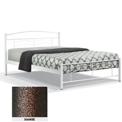 Τόξο Μεταλλικό Κρεβάτι 8216 (Για Στρώμα 90×200) Με Επιλογές Χρωμάτων Χαλκός