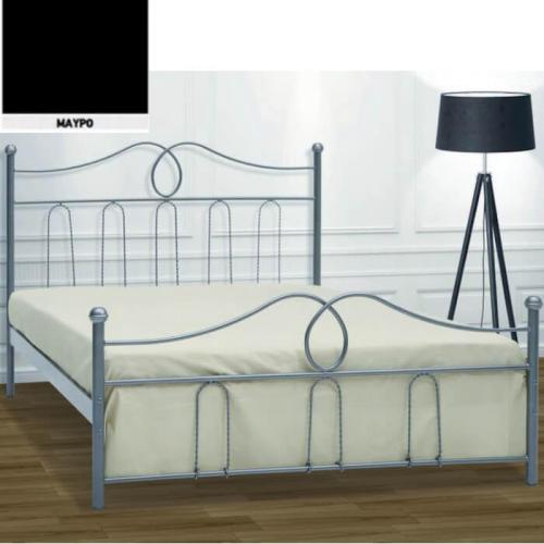 Καμπάνα Μεταλλικό Κρεβάτι (Για Στρώμα 160×200) Με Επιλογές Χρωμάτων Μαύρο