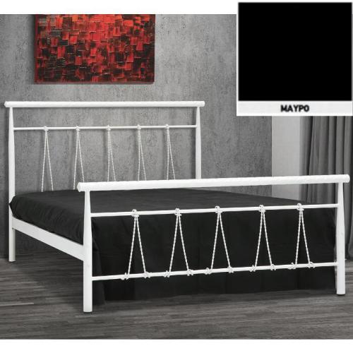 Θηλιά Μεταλλικό Κρεβάτι (Για Στρώμα 110×190) Με Επιλογές Χρωμάτων Μαύρο