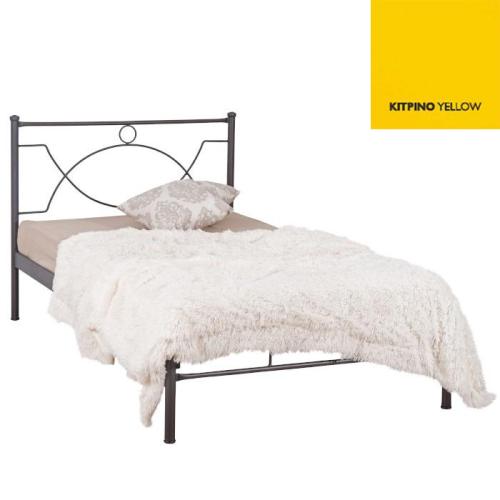 Anabel Μεταλλικό Κρεβάτι (Για Στρώμα 140×190) Με Επιλογές Χρωμάτων Κίτρινο